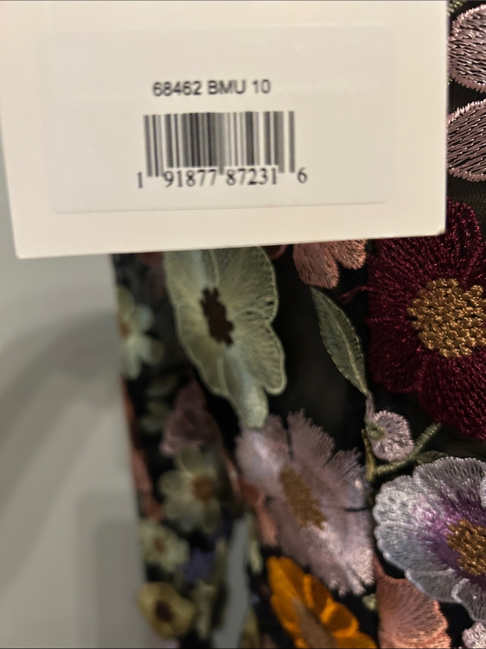 NWT MacDuggal Women’s Long Sleeve Embroidered Floral Midi Dress sz 10 $598 MSRP - Picture 5 of 5